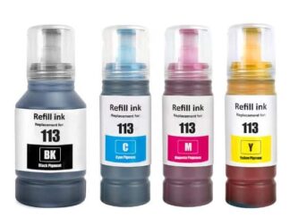 Rabat sæt! Epson 113 BK-C-M-Y blækrefill 340 ml kompatibel