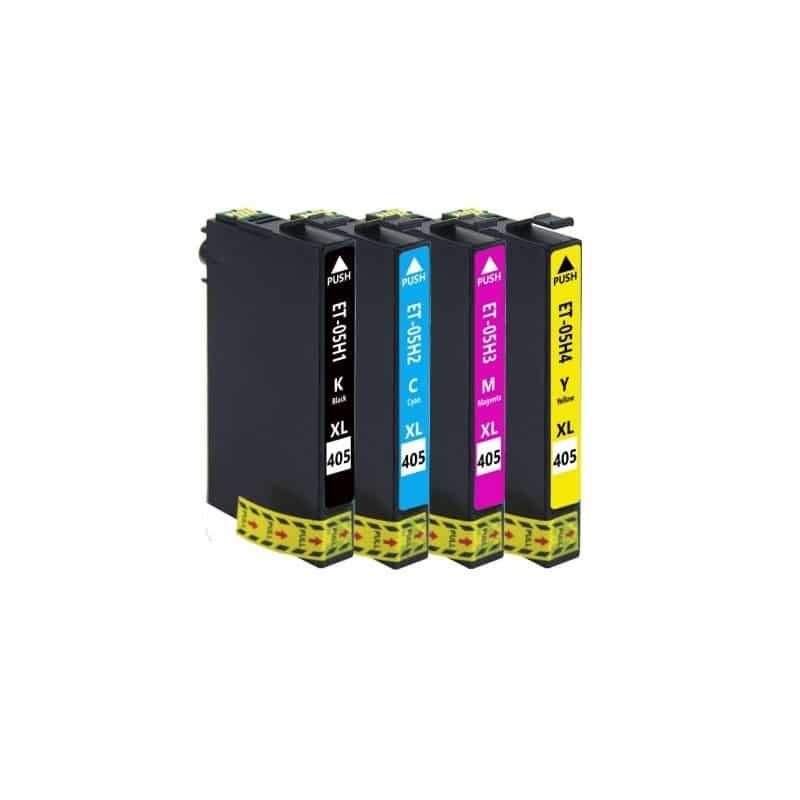 Rabat sæt! Epson 405XL – 4 farver BK-C-M-Y – Kompatibel – 405XL – 63,1 ml