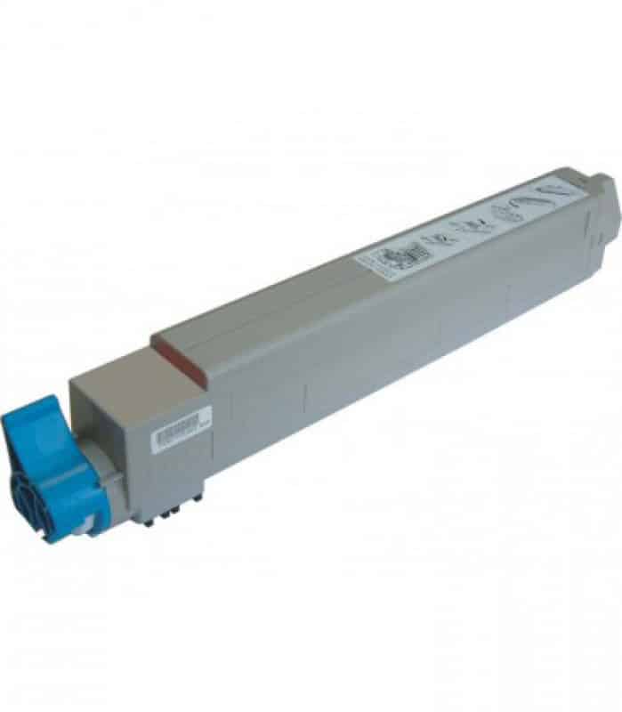 Oki C822 cyan toner 7.500 sider 44844615 - Kompatibel