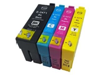 Rabat sæt! Epson 34XL - 4 farver BK-C-M-Y - Kompatibel - 34XL - 84 ml