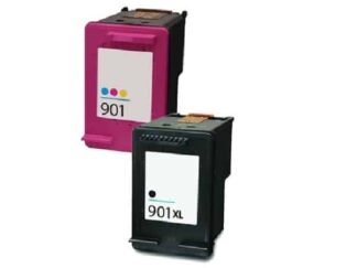 Rabat sæt! HP 901XL - 1 x Sort 1 x Farve - Kompatibel - 901XL - 33 ml