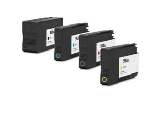 Rabat sæt! HP 953XL - 4 farver BK-C-M-Y - Kompatibel - 953XL - 128 ml