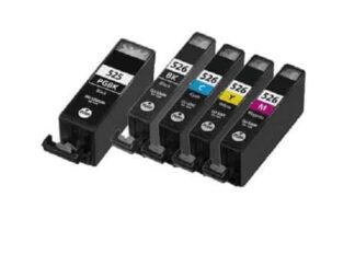 Rabat sæt! Canon PGI-525 / CLI-526 - 5 farver PBK-BK-C-M-Y - Kompatibel - PGI-525 - 59 ml