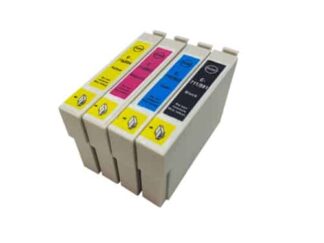 Rabat sæt! Epson T0711 - T0714 - 4 farver BK-C-M-Y - Uoriginal -T0711 - 48 ml
