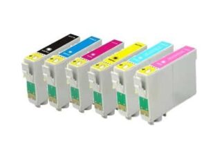 Rabat sæt! Epson T0791 - T0796 - 6 farver BK-C-M-Y - LC-lm - Uoriginal -T0791 - 90 ml