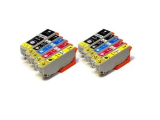 Rabat sæt! Epson 26XL - 2 x 5 farver PBK-BK-C-M-Y - Uoriginal -26XL - 138 ml