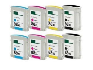 Rabat sæt! HP 88XL - 2 x 4 farver BK-C-M-Y - Kompatibel - 88XL - 282 ml