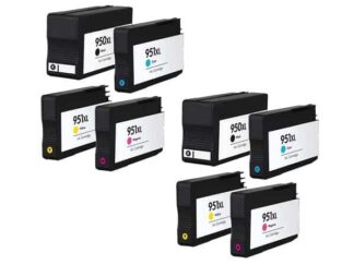 Rabat sæt! HP 950XL / 951XL - 2 x 4 farver BK-C-M-Y - Kompatibel - 950XL - 322 ml
