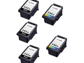 Rabat sæt! Canon PG-545XL / Cl 546XL - 3 x Sort 2 x Farve - Kompatibel - PG-545XL - 68 ml