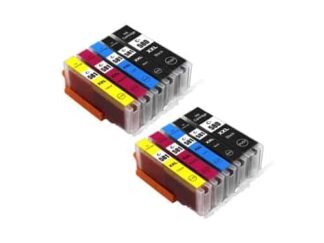 Rabat sæt! Canon PGI-580XXL / CLI-581XXL - 2 x 5 farver PBK-BK-C-M-Y - Kompatibel - PGI-580XXL - 148 ml