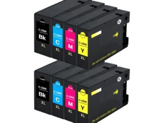 Rabat sæt! Canon PGI-1500XL - 2 stk bk-c-m-y blækpatron 142 ml - kompatibel 8 farver