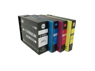 Rabat sæt! Canon PGI-2500XL - 1 stk bk-c-m-y blækpatron 130,9 ml - kompatibel 4 farver