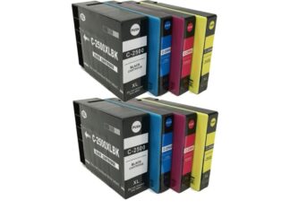 Rabat sæt! Canon PGI-2500XL - 2 stk bk-c-m-y blækpatron 161,8 ml - kompatibel 8 farver