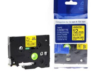 TZe631 Tape sort tekst på gul - 12mm x 8m - Kompatibel Brother - TZe631